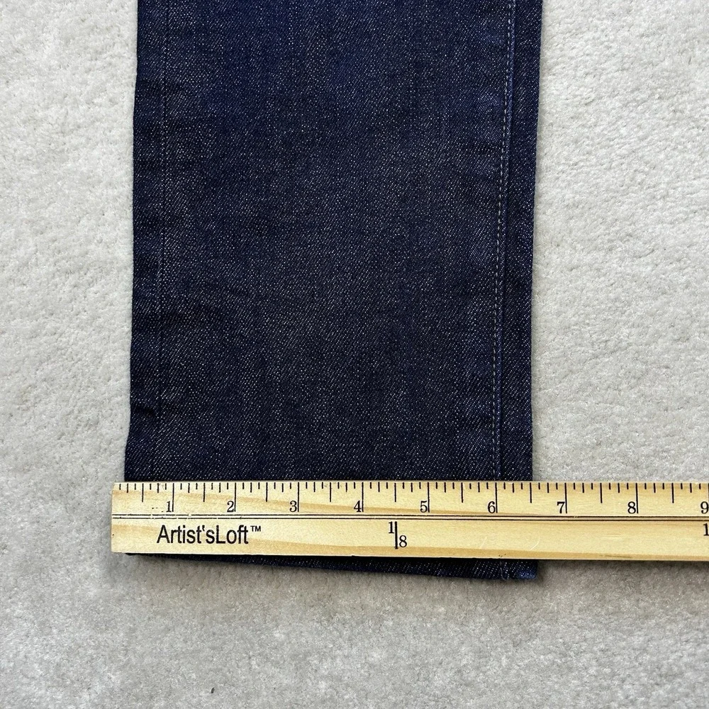 Uniqlo Jeans Mens 33x32 Selvedge Kaihara Japan Cotton Slim Straight Raw Denim